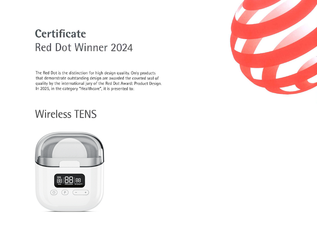 Must TENS Be an "Old Relic"? TX6224 Reshapes Care Device Aesthetics with Red Dot Award