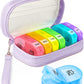 Weekly Pill Box with a Stylish PU Leather Bag