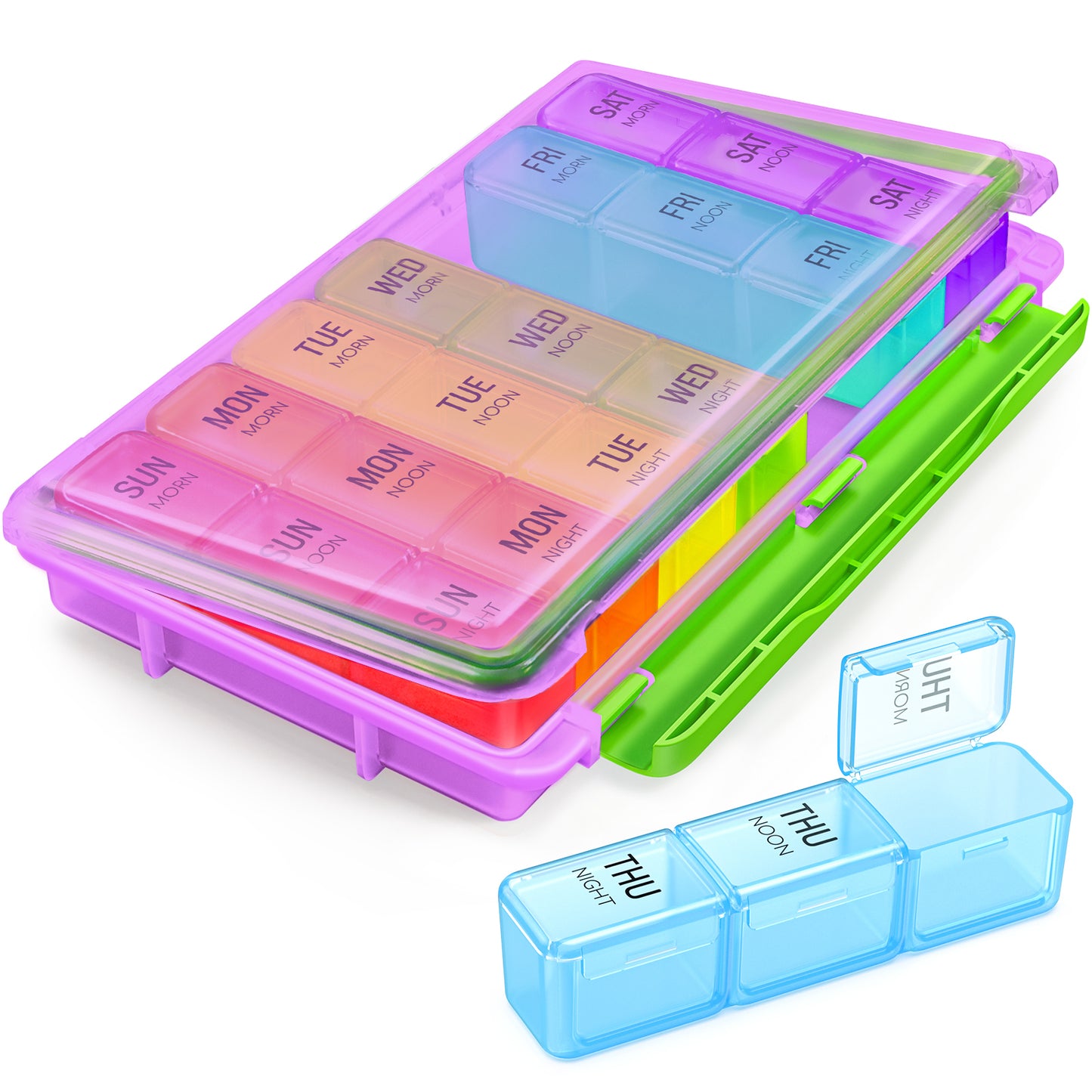 Moisture-Proof Weekly Pill Box 3 Times A Day