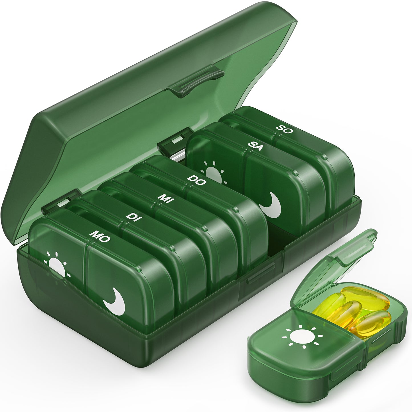 AM PM Pill Box