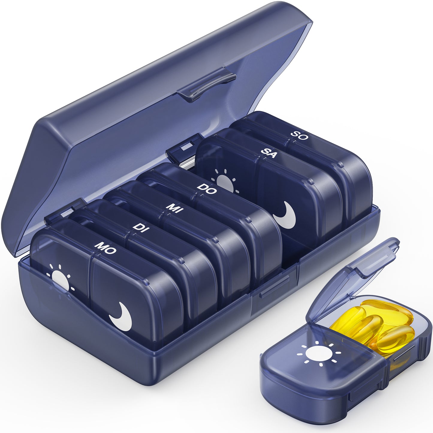 AM PM Pill Box