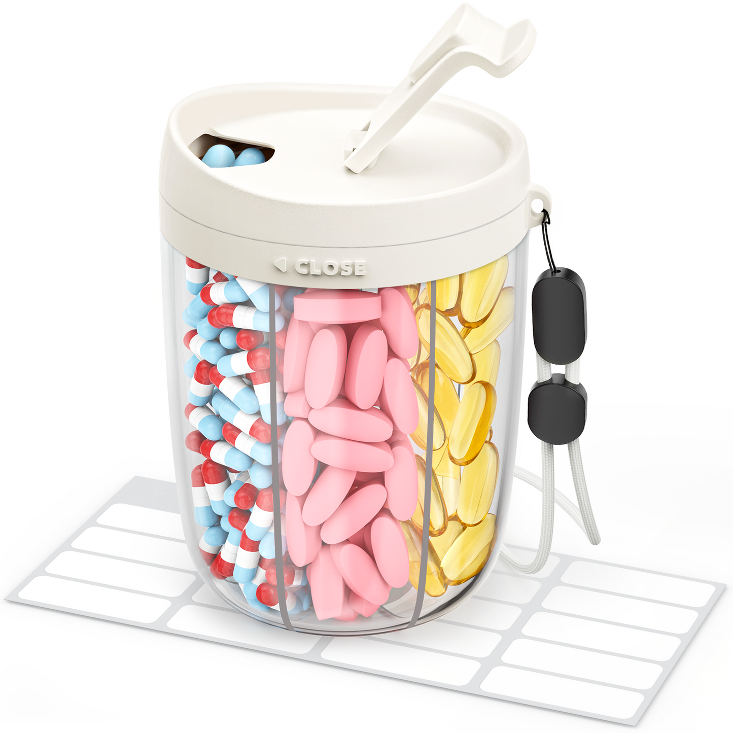 Stylish Large Pill Dispenser