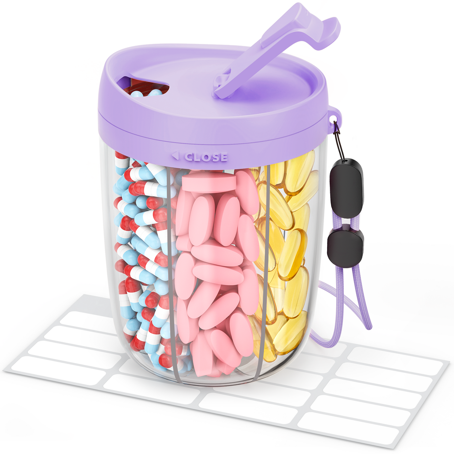 Stylish Large Pill Dispenser