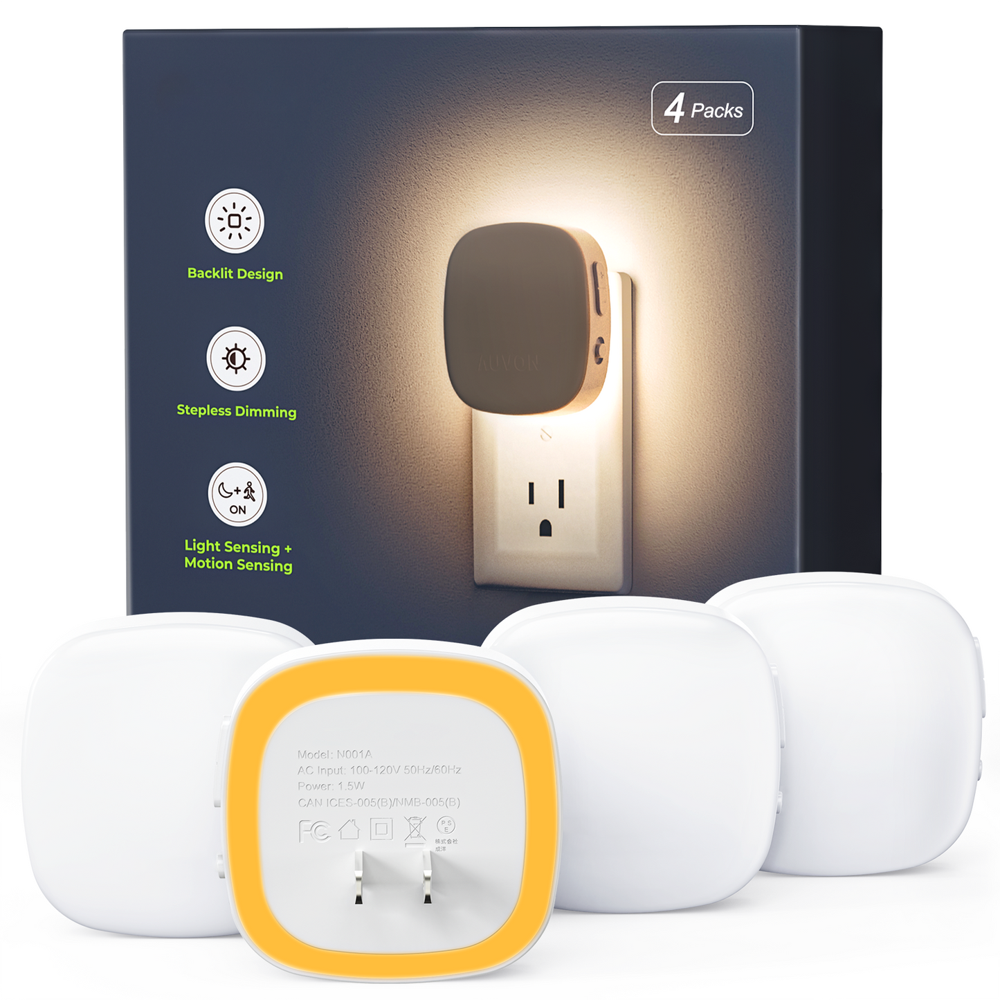 Plug-in Backlit LED Night Light
