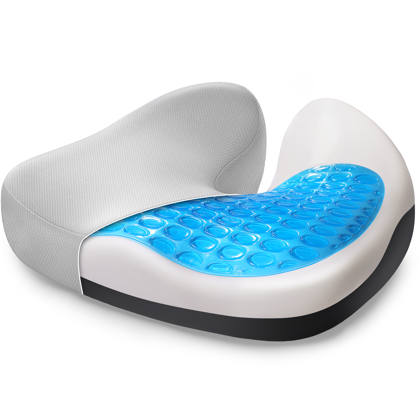 Triple-Layer Ergonomic Gel Seat Cushion