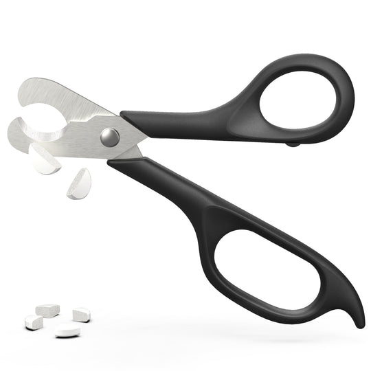 Scissors-Shaped Pill Cutter