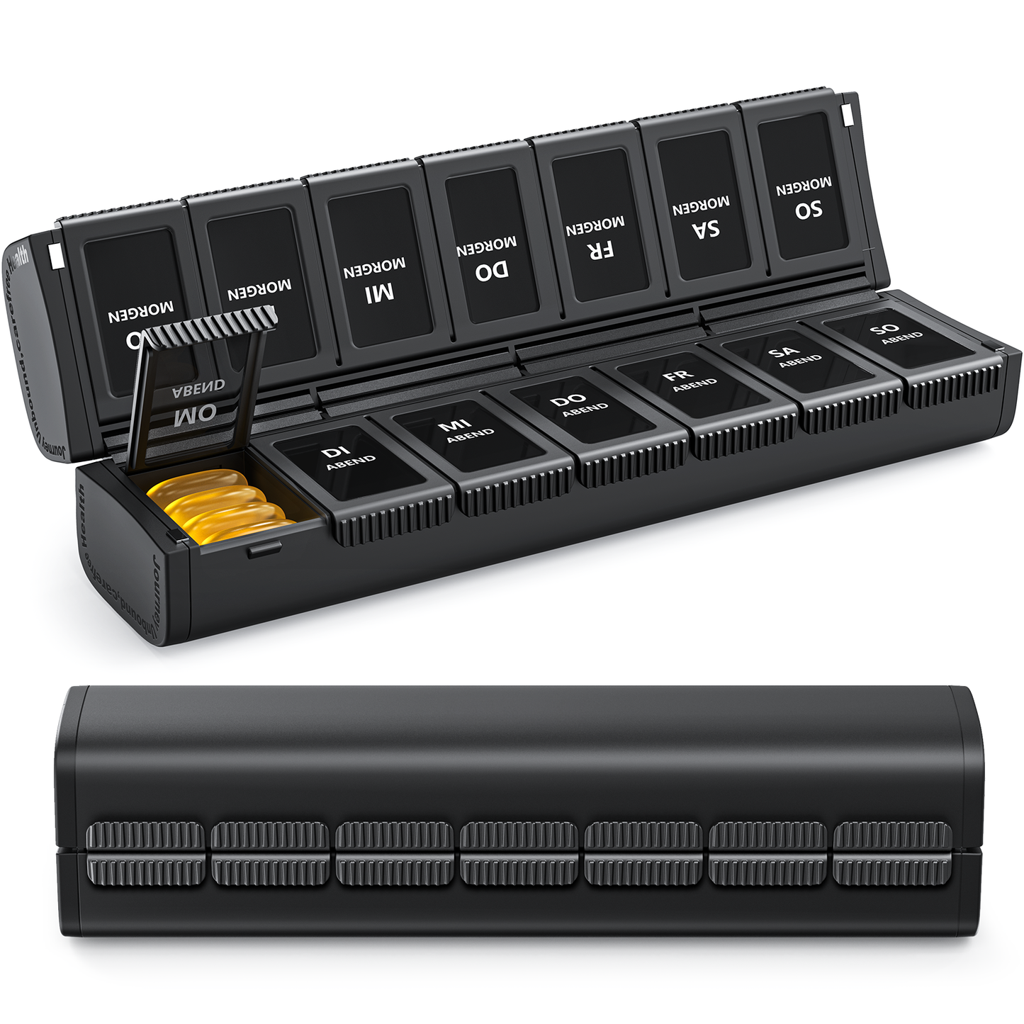 Magnetic Foldable AM PM Pill Box