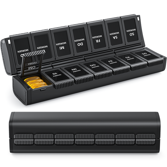 Magnetic Foldable AM PM Pill Box