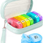 Weekly Pill Box with a Stylish PU Leather Bag