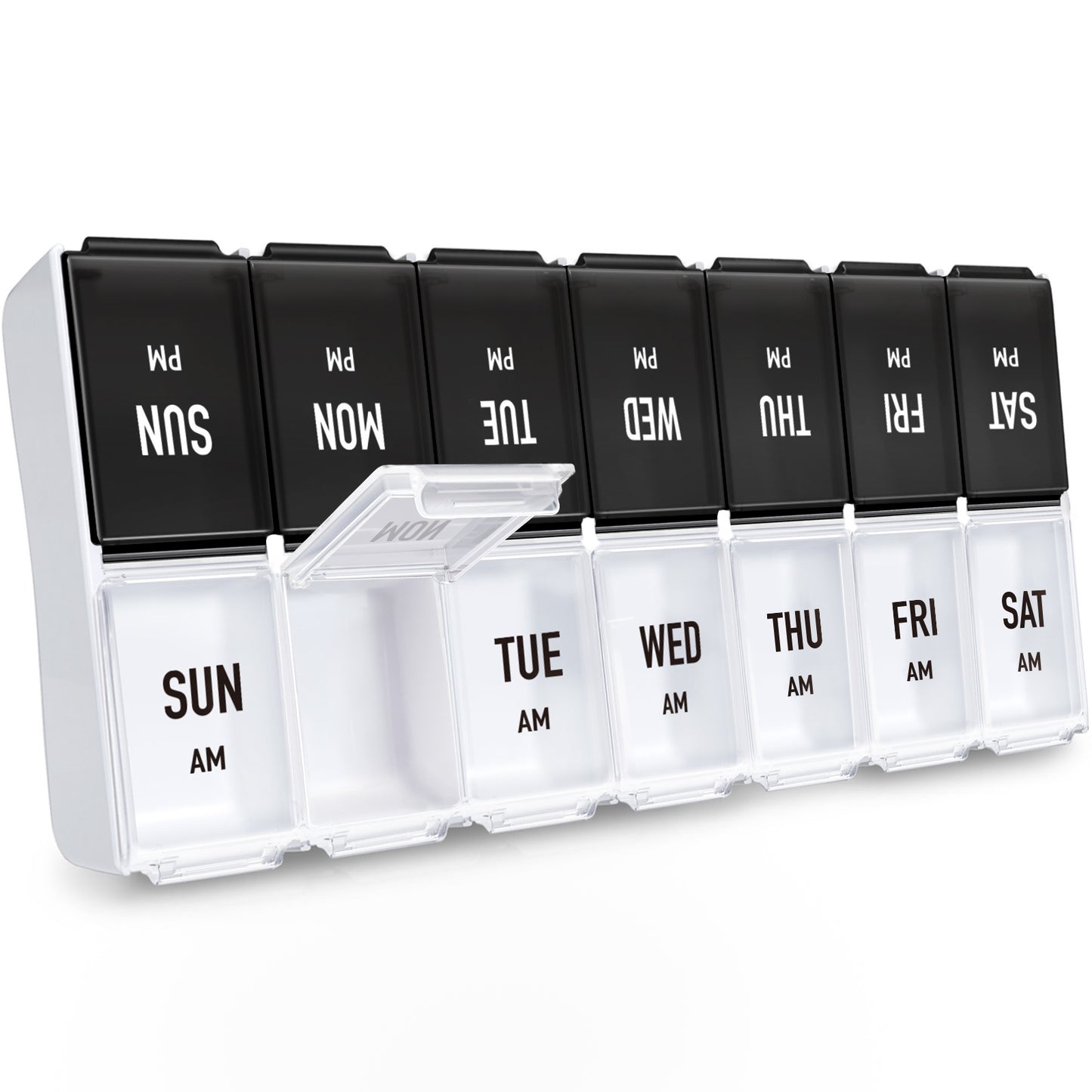 AM PM Weekly Pill Box