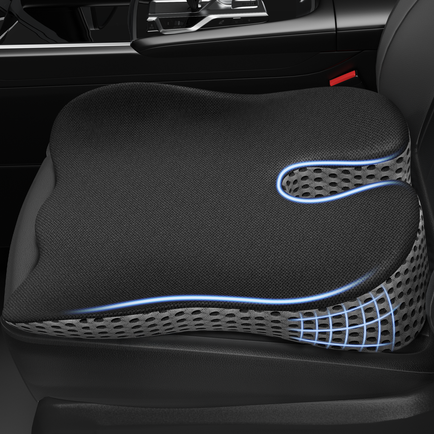 Ergonomic Wedge Car Seat Cushion