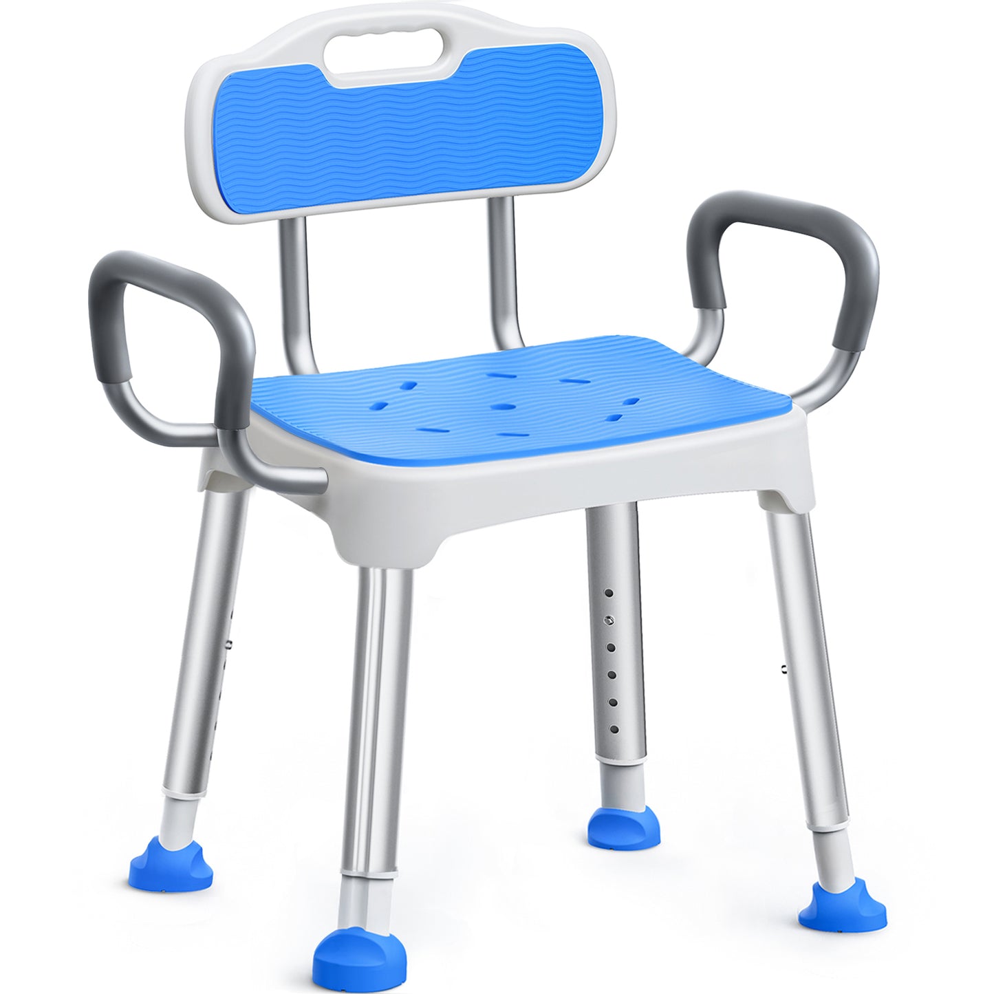 Square Shower Chair with Back and Arms
