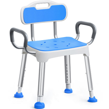 Square Shower Chair with Back and Arms