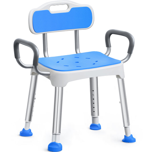 Square Shower Chair with Back and Arms