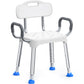 Square Shower Chair with Back and Arms